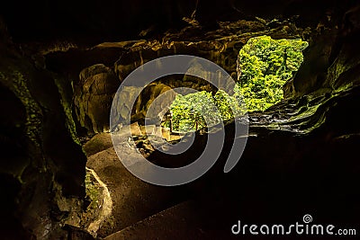 Trung Trung Cave Cat Ba Vietnam Stock Photo