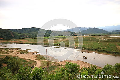 Truong Son Range, Vietnam and Laos border Stock Photo