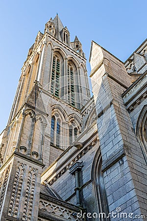 Truro Cathedral in cornwall england uk kernow Stock Photo