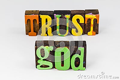 Trust god lord jesus believe faith hope love journey Stock Photo