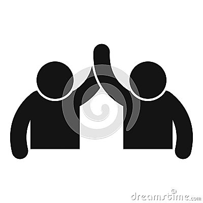 Trust group work icon simple vector. Social business Vector Illustration