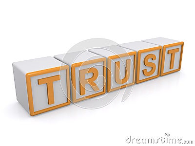 Trust sign Cartoon Illustration