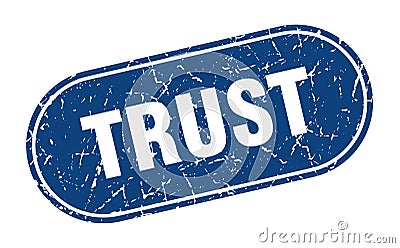 trust sign. trust grunge stamp. Vector Illustration