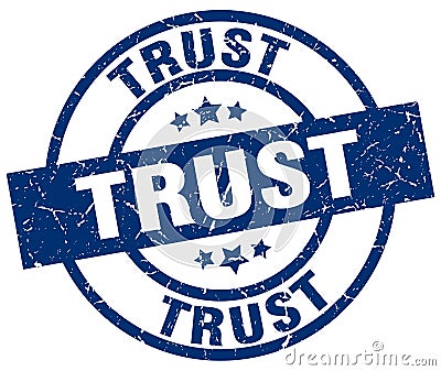 Trust stamp Vector Illustration