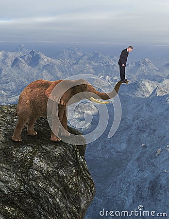 Trust, Teamwork, Leadership, Goals, Risk Stock Photo