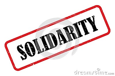 Solidarity stamp Stock Photo