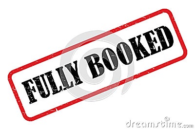 Fully booked heading Stock Photo