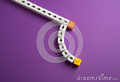 Try a different approach to completing a task. Stock Photo