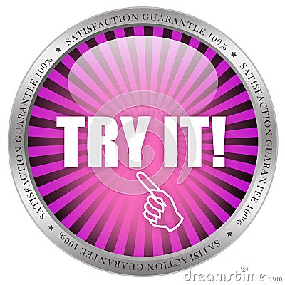 Try it icon Stock Photo