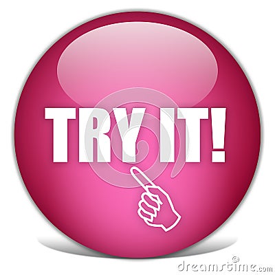 Try it icon Stock Photo