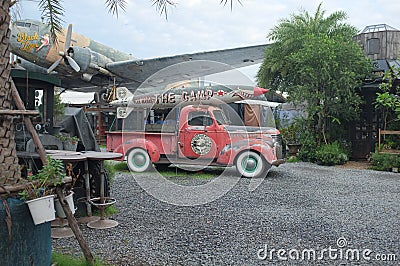 A pub near MRT Kamphaeng Phet station Editorial Stock Photo