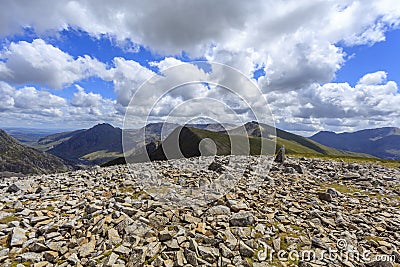 Tryfan and the Glyderau Stock Photo