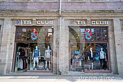 TS Club store in Trabzon city center. Editorial Stock Photo