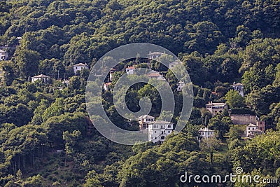 Tsagarada village in Pelion mountain. Magnesia - Greece Stock Photo