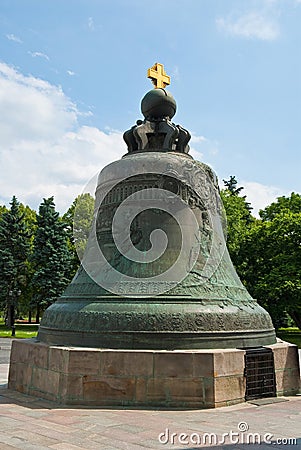 The Tsar Bell in the Moscow Kremlin Stock Photo