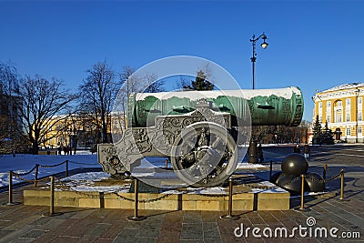 Tsar Cannon, Moscow Kremlin, Russia Stock Photo