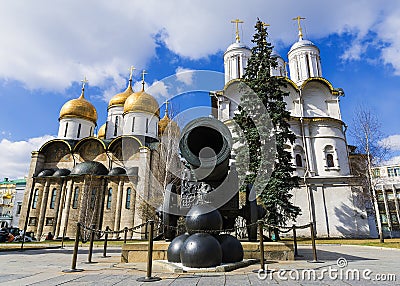 Tsar Cannon in the Moscow Kremlin, Russia Stock Photo