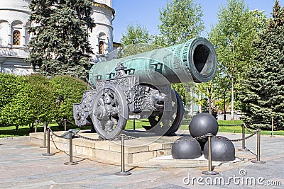 Tsar cannon in the Moscow Kremlin, Russia Stock Photo