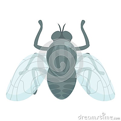 Tsetse fly mosquito icon cartoon vector. Africa insect Vector Illustration