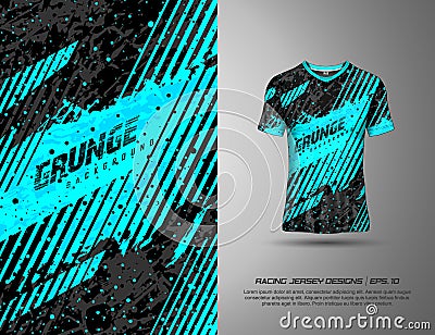 Tshirt sports grunge background for racing, jersey, cycling, fishing, football, gaming Vector Illustration
