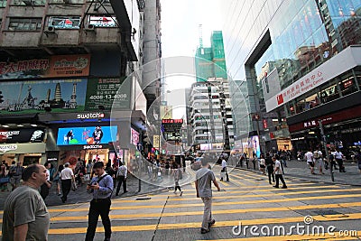 Metropolitan, area, urban, city, pedestrian, metropolis, transport, street, infrastructure, road, crowd, crossing, public, space, Editorial Stock Photo