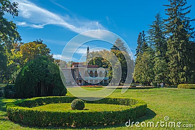 Tsinandali, Georgia - 30/09/2018: Tsinandali Palace and garden, Editorial Stock Photo