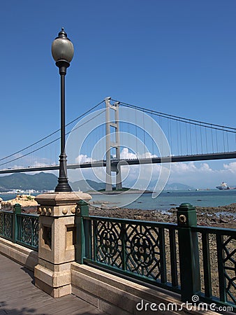Tsing ma bridge Stock Photo