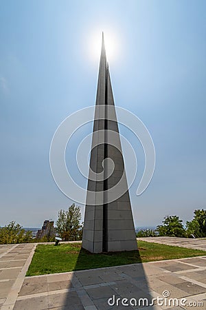 Tsitsernakaberd memorial, Armenian Genocide complex, Yerevan, Armenia Editorial Stock Photo