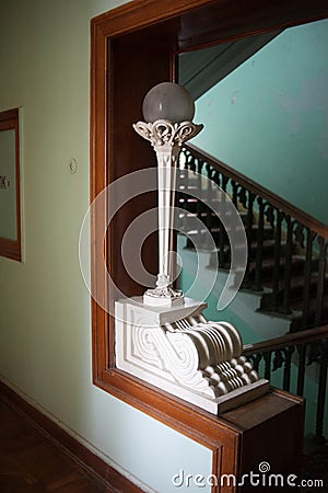 Tskaltubo, Georgia - FEBRUARY 25, 2016: interior of former resort of the Ministry of Defense of the Soviet Union Editorial Stock Photo