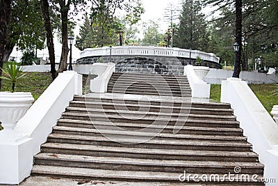 Tskaltubo, Georgia - FEBRUARY 25, 2016: interior of former resort of the Ministry of Defense of the Soviet Union Editorial Stock Photo