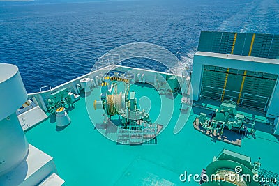 On the Tsugaru Strait Ferry Stock Photo