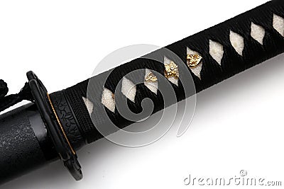 Tsuka : handle of Japanese sword Stock Photo