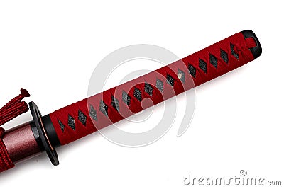 Tsuka : handle of Japanese sword Stock Photo
