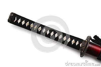 Tsuka : handle of Japanese sword Stock Photo