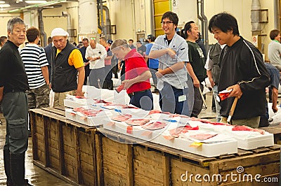 Tsukiji fish market Editorial Stock Photo