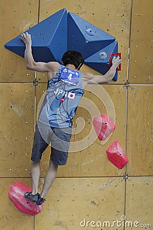 Tsukuru Hori - Japanese Climber Editorial Stock Photo