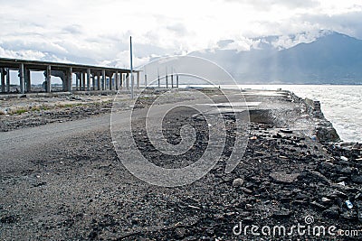 Tsunami destruction in Palu, Indonesia Editorial Stock Photo