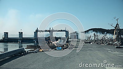 Tsunami Japan Fukushima 2011 stock video Tsunami Japan Fukushima 2011 stock video
