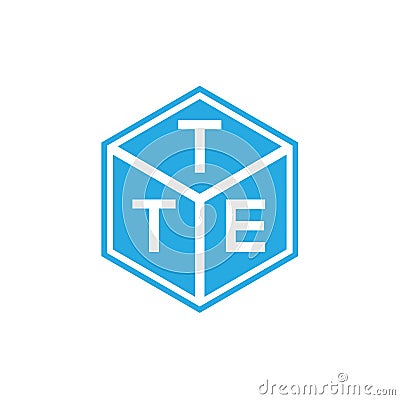 TTE letter logo design on black background. TTE creative initials letter logo concept. TTE letter design Vector Illustration