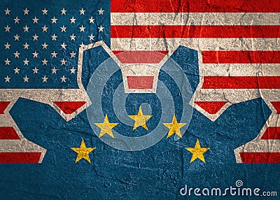 TTIP - Transatlantic Trade and Investment Partnership Stock Photo