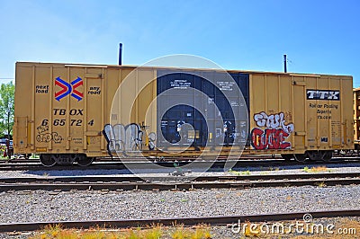 TTX Freight Car, Scranton, PA, USA Editorial Stock Photo