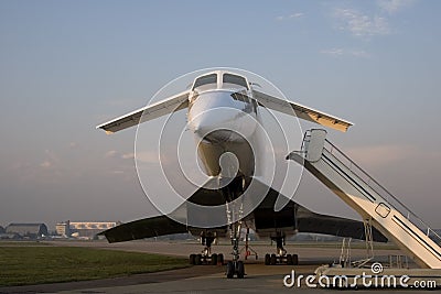 Tu-144 supersonic jet aircraft Stock Photo