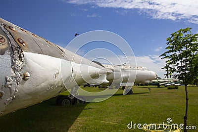 Tu-16 - Soviet heavy twin-engine jet multipurpose aircraft Editorial Stock Photo