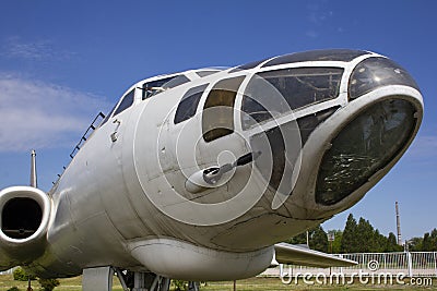 Tu-16 - Soviet heavy twin-engine jet multipurpose aircraft Editorial Stock Photo