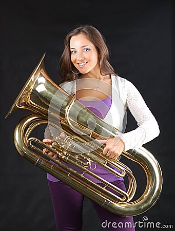 Tuba Stock Photo