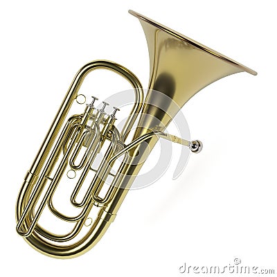 Tuba musical instrument Stock Photo