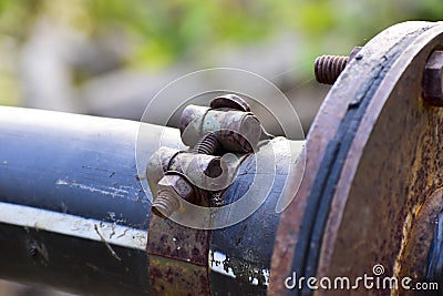 Tube and old water pipe clip Stock Photo