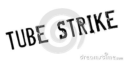 Tube Strike rubber stamp Stock Photo