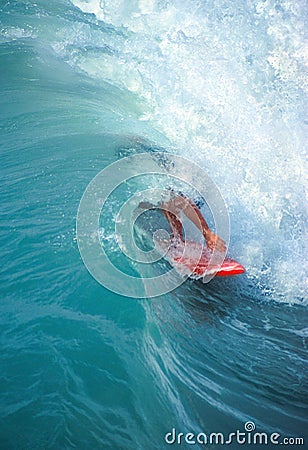 Tube Surfer Stock Photo