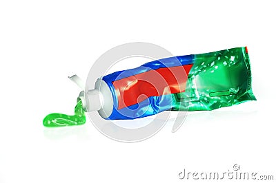 Tube of toothpaste Stock Photo